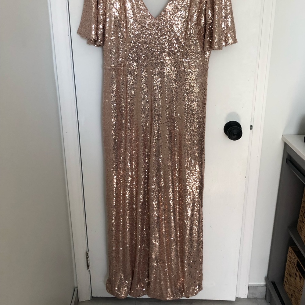 Gold Sequin Jumpsuit